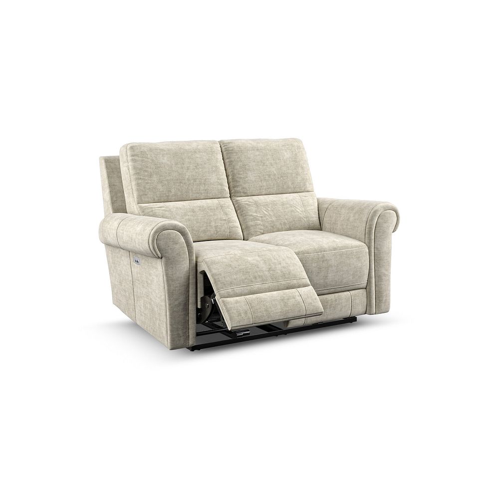 Colorado 2 Seater Electric Recliner in Plush Beige Fabric 2