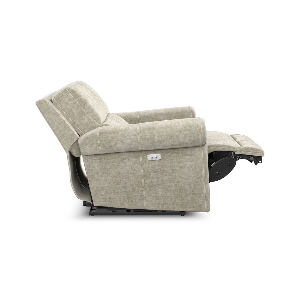 Colorado 2 Seater Electric Recliner in Plush Beige Fabric 8
