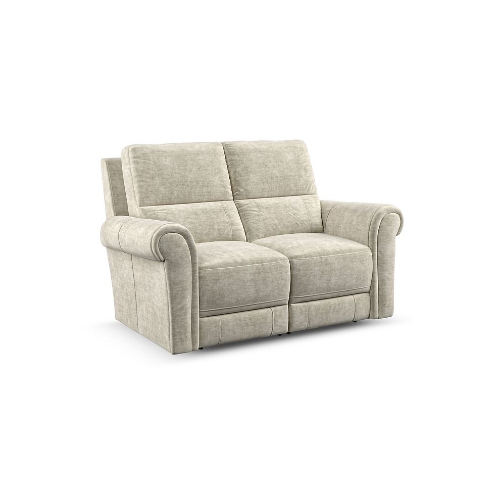 Colorado 2 Seater Sofa in Plush Beige Fabric 1