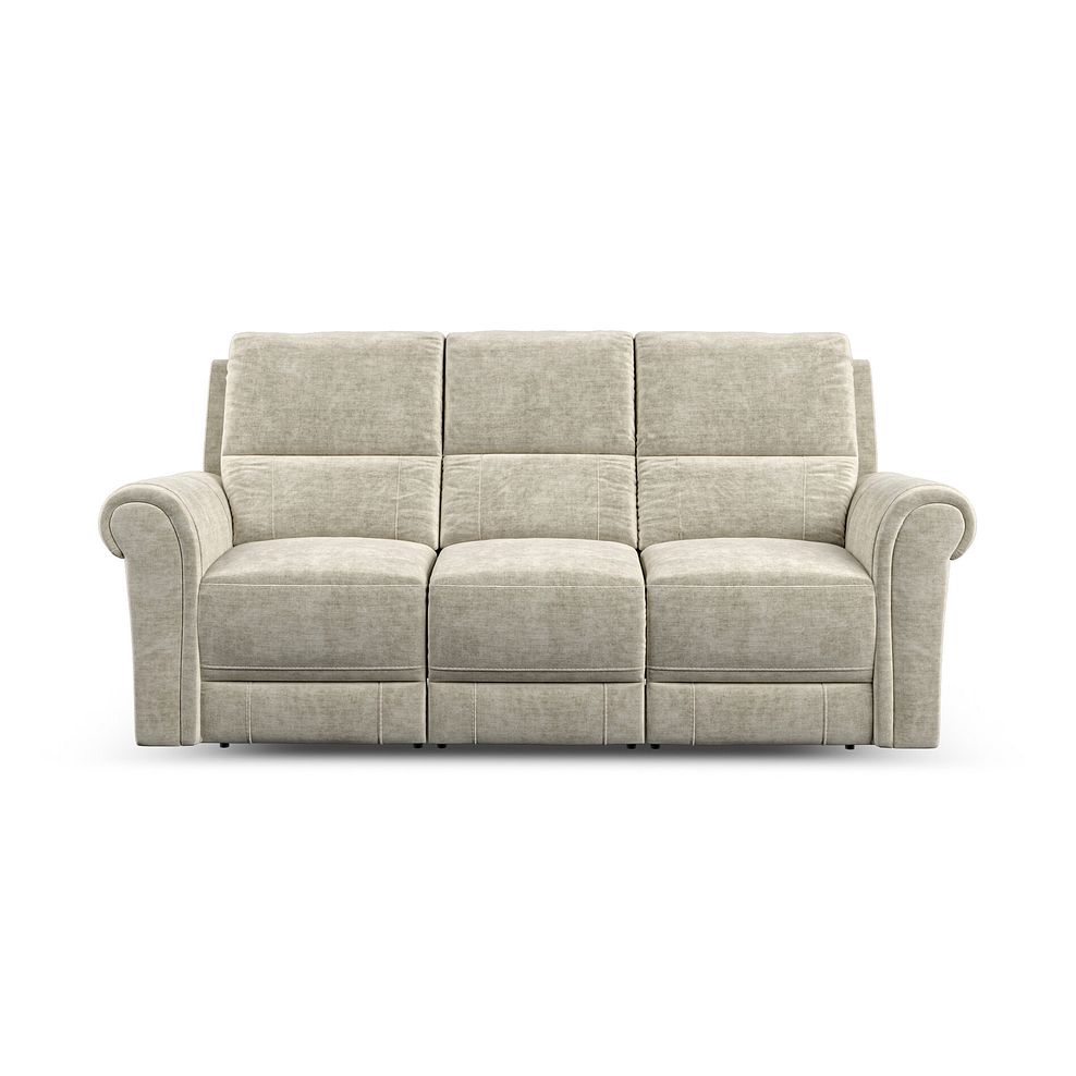 Colorado 3 Seater Sofa in Plush Beige Fabric 2