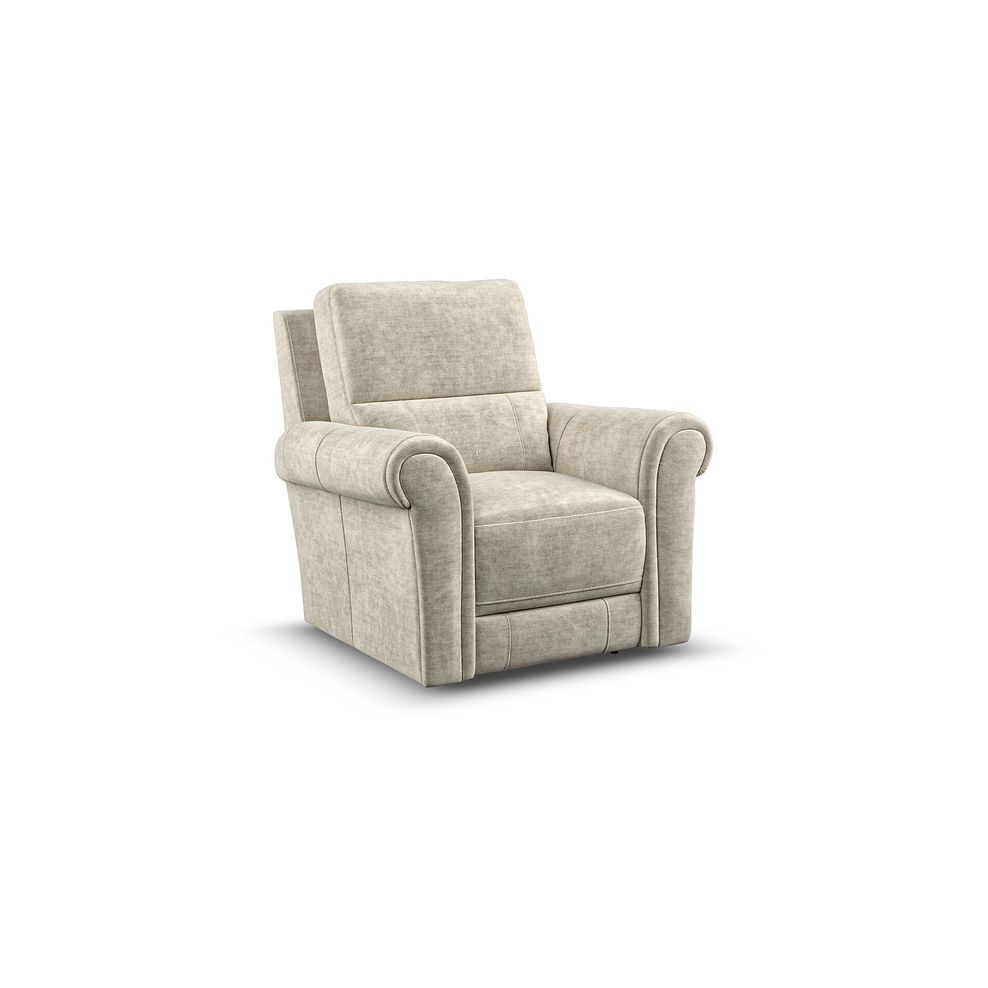 Colorado Armchair in Plush Beige Fabric 1