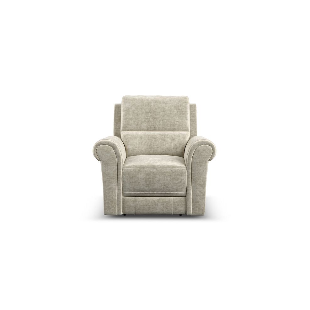 Colorado Armchair in Plush Beige Fabric 2
