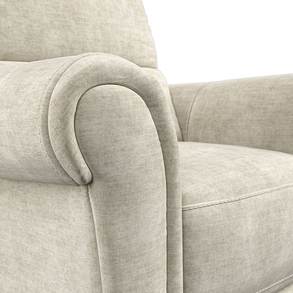 Colorado Electric Recliner Armchair in Plush Beige Fabric 10