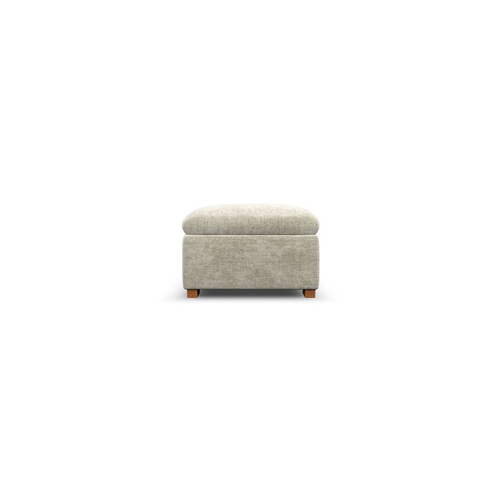Colorado Storage Footstool in Plush Beige Fabric 5