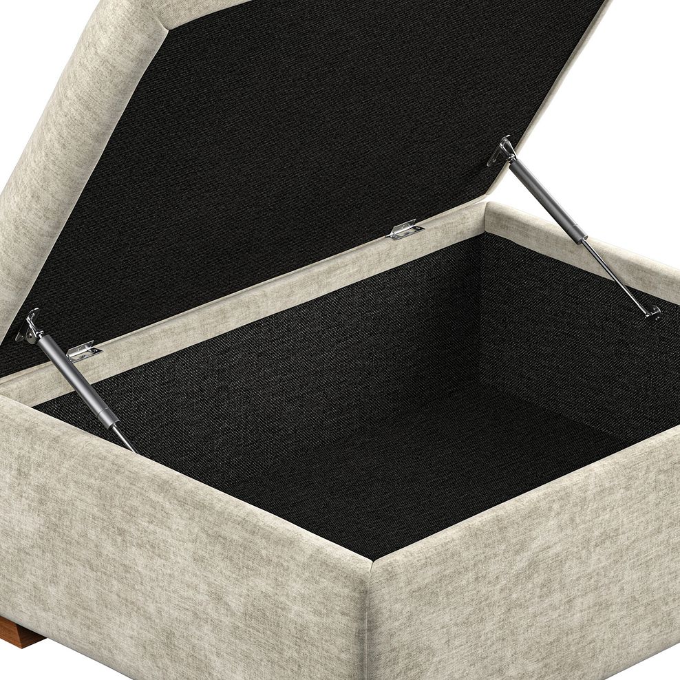 Colorado Storage Footstool in Plush Beige Fabric 8