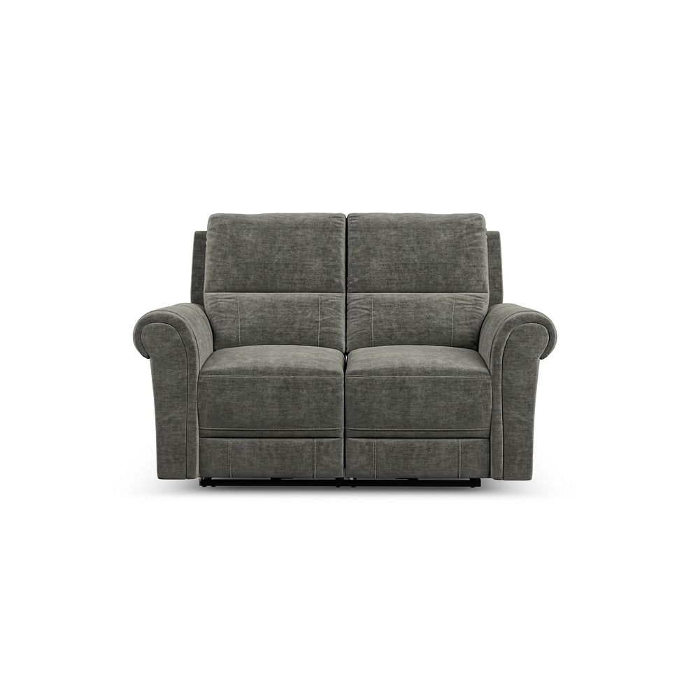 Colorado 2 Seater Electric Recliner in Plush Charcoal Fabric 5