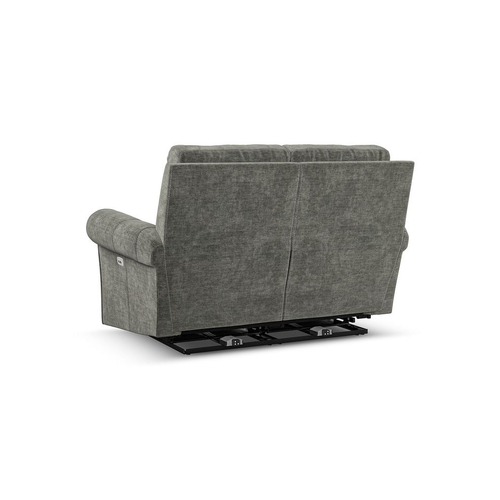 Colorado 2 Seater Electric Recliner in Plush Charcoal Fabric 6