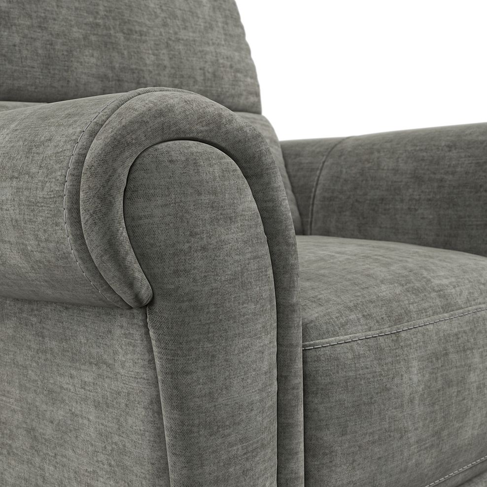 Colorado Armchair in Plush Charcoal Fabric 7