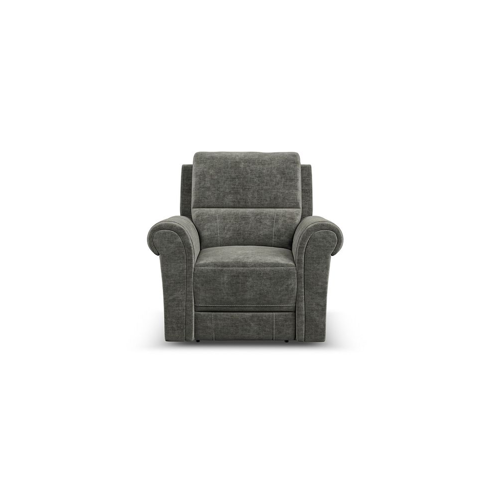 Colorado Armchair in Plush Charcoal Fabric 2