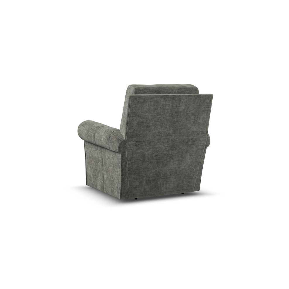 Colorado Armchair in Plush Charcoal Fabric 4