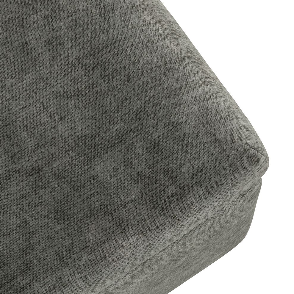 Colorado Storage Footstool in Plush Charcoal Fabric 6