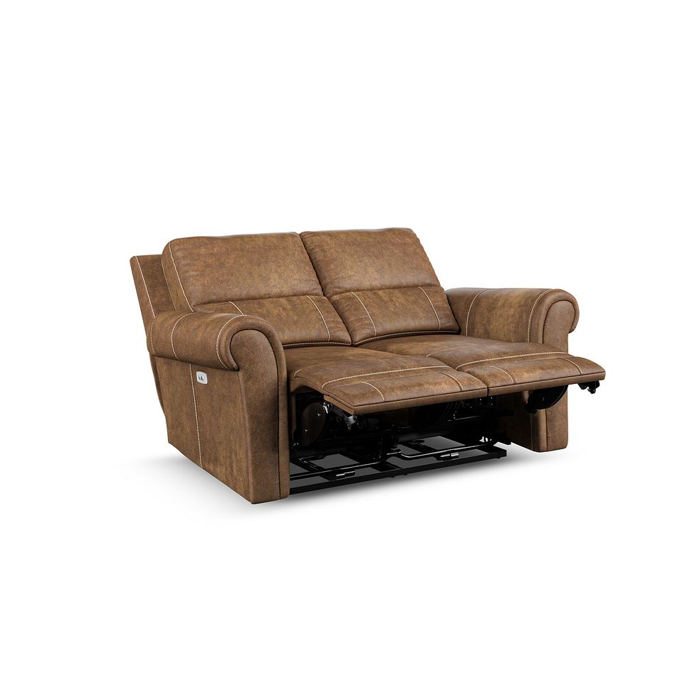 Colorado 2 Seater Electric Recliner in Ranch Brown Fabric 5