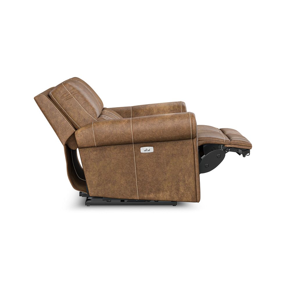 Colorado 2 Seater Electric Recliner in Ranch Brown Fabric 9