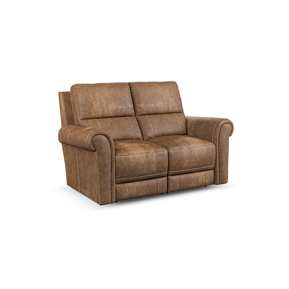 Colorado 2 Seater Sofa in Ranch Brown Fabric 2