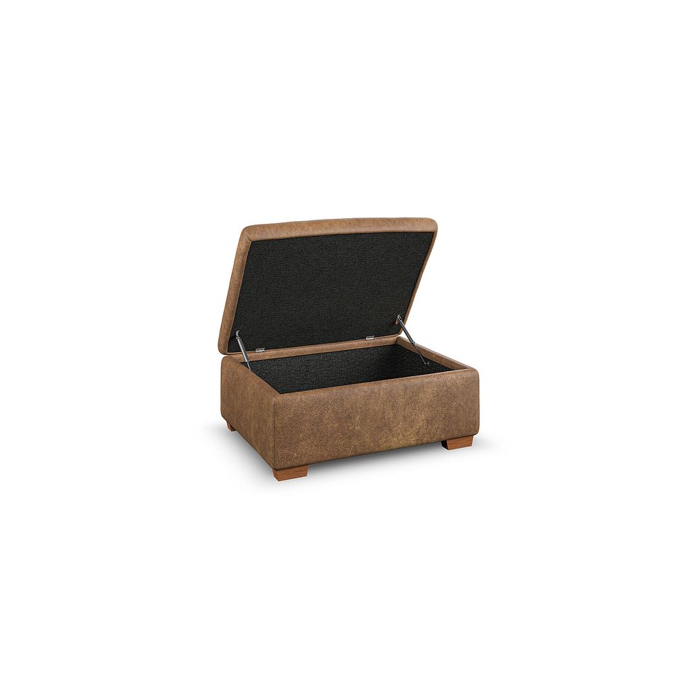 Colorado Storage Footstool in Ranch Brown Fabric 2
