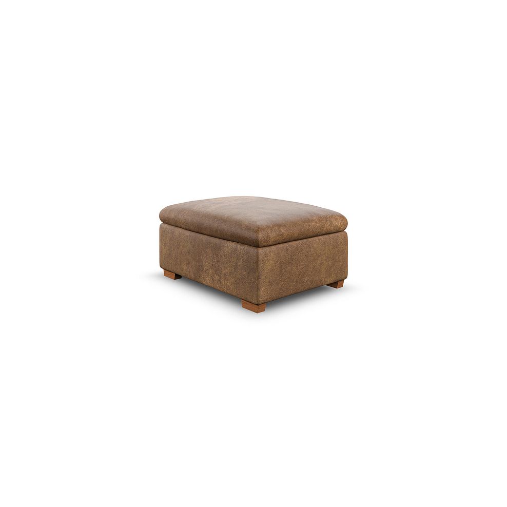 Colorado Storage Footstool in Ranch Brown Fabric 4