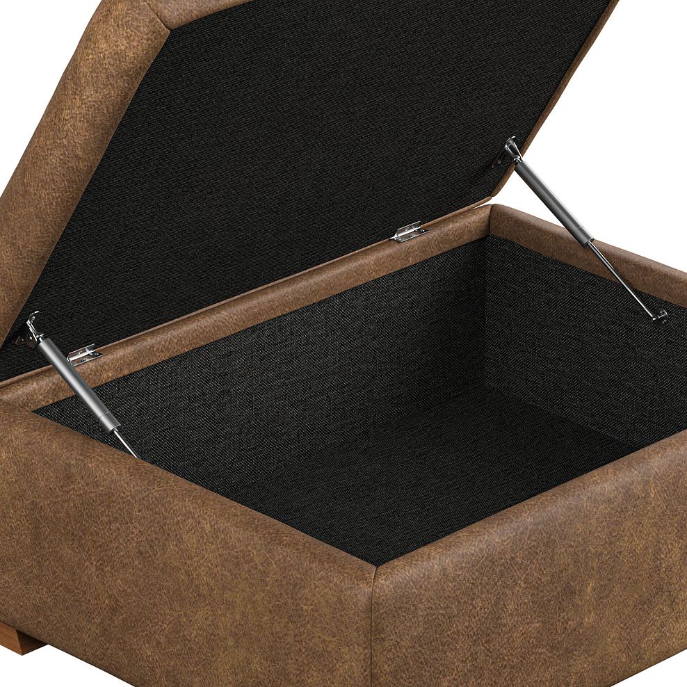 Colorado Storage Footstool in Ranch Brown Fabric 8