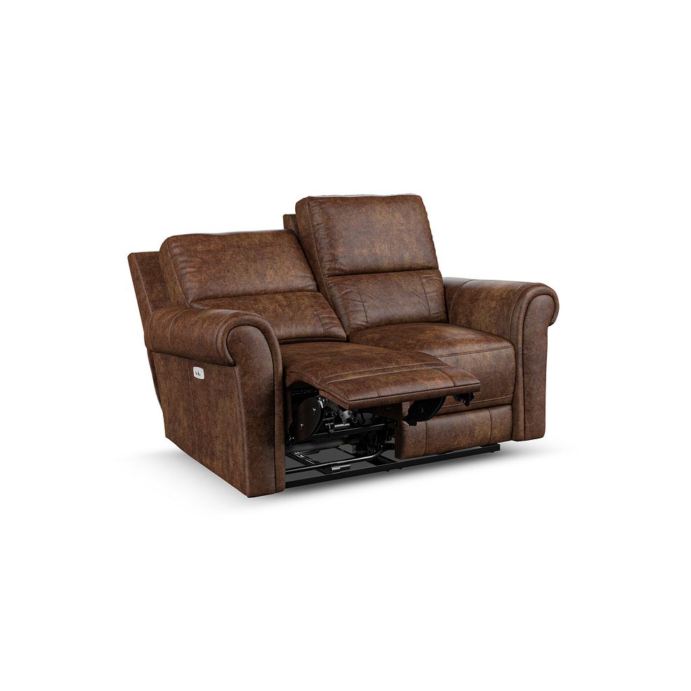 Colorado 2 Seater Electric Recliner in Ranch Dark Brown Fabric 3