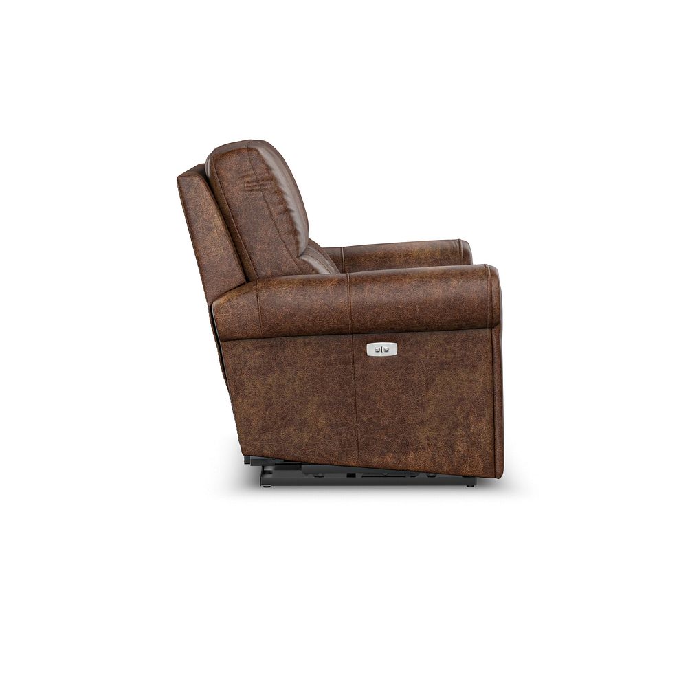 Colorado 2 Seater Electric Recliner in Ranch Dark Brown Fabric 7