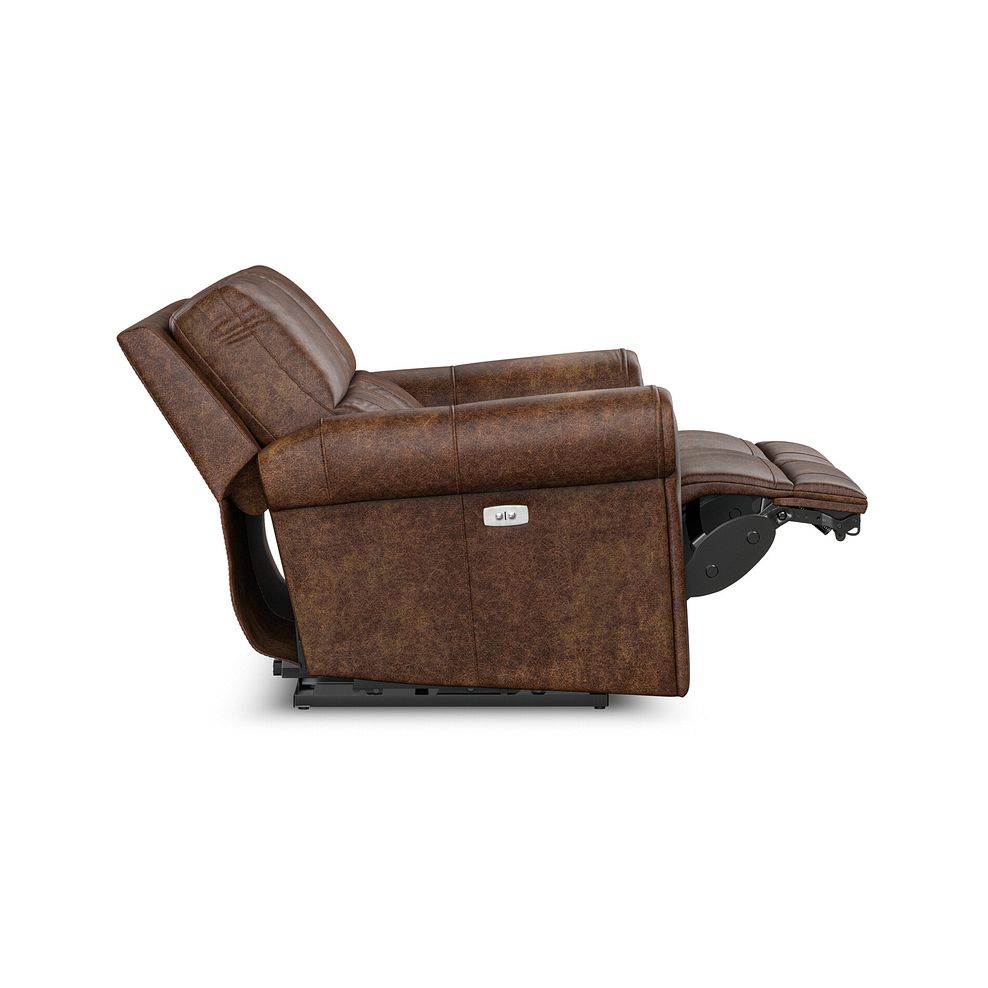 Colorado 2 Seater Electric Recliner in Ranch Dark Brown Fabric 8