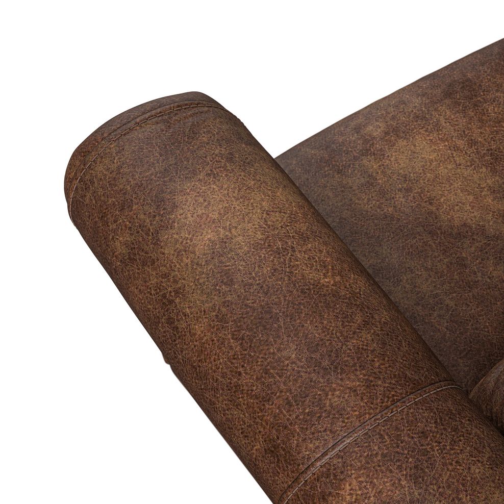 Colorado 2 Seater Electric Recliner in Ranch Dark Brown Fabric 11