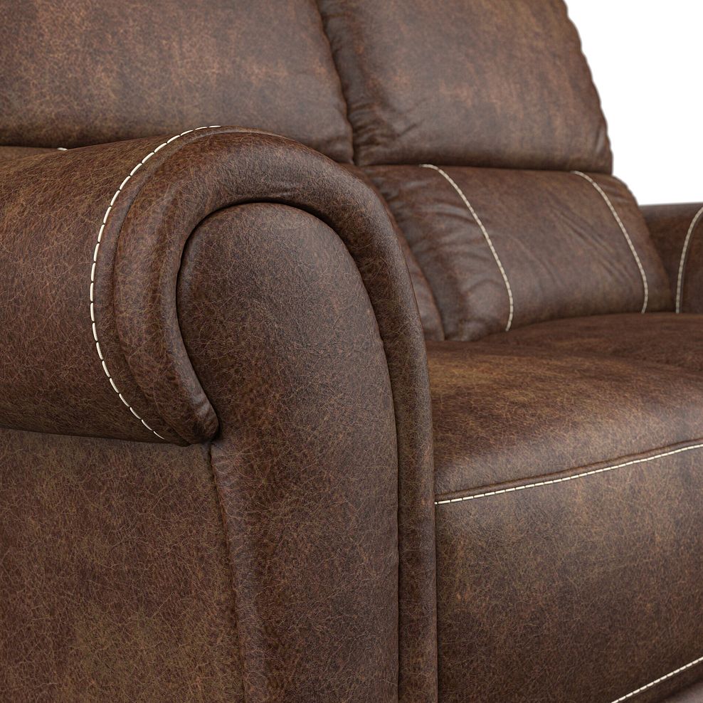 Colorado 2 Seater Electric Recliner in Ranch Dark Brown Fabric 10