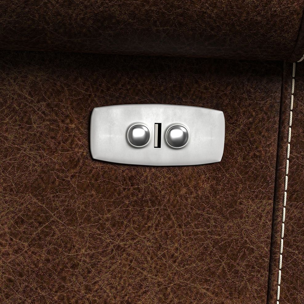 Colorado 2 Seater Electric Recliner in Ranch Dark Brown Fabric 12