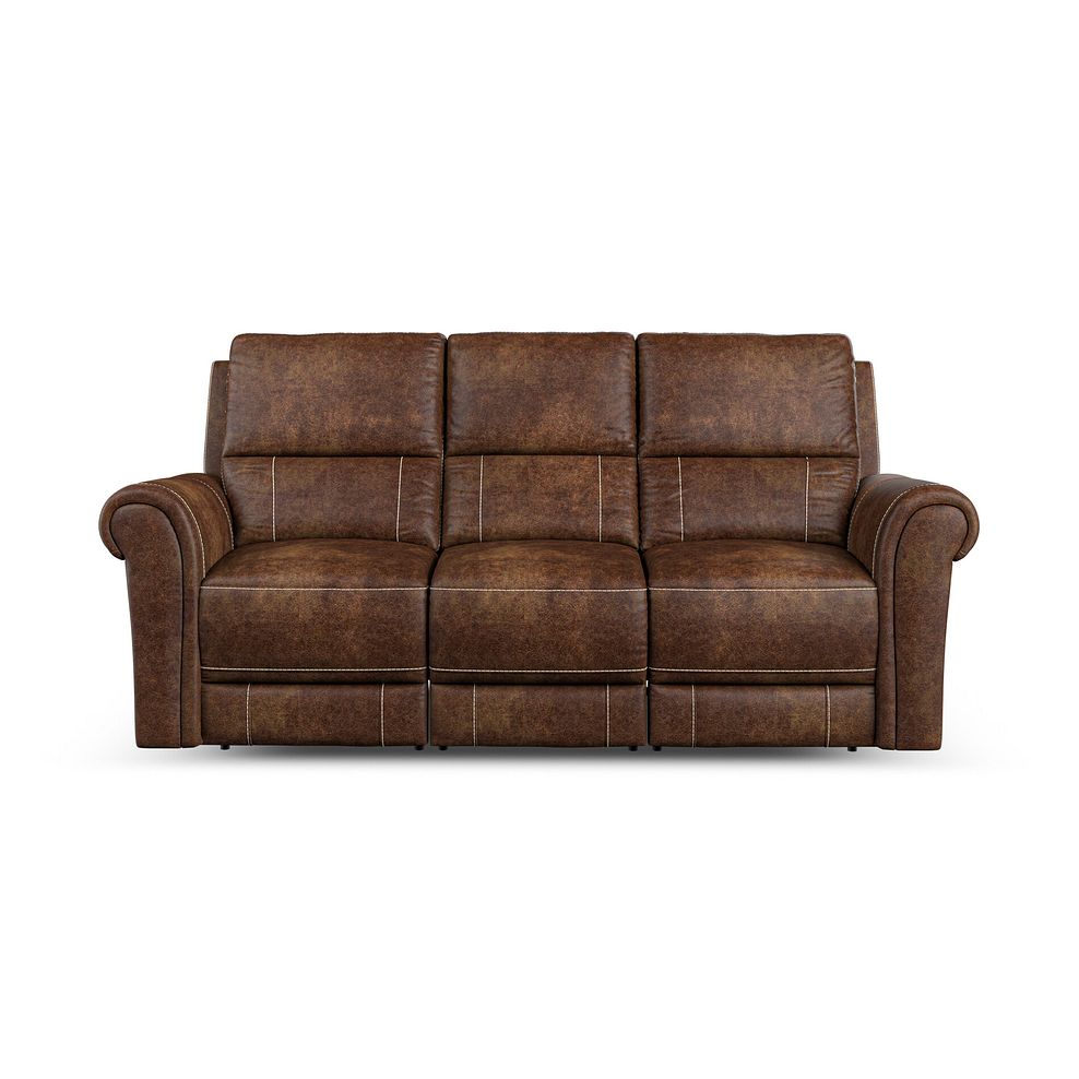 Colorado 3 Seater Sofa in Ranch Dark Brown Fabric 2