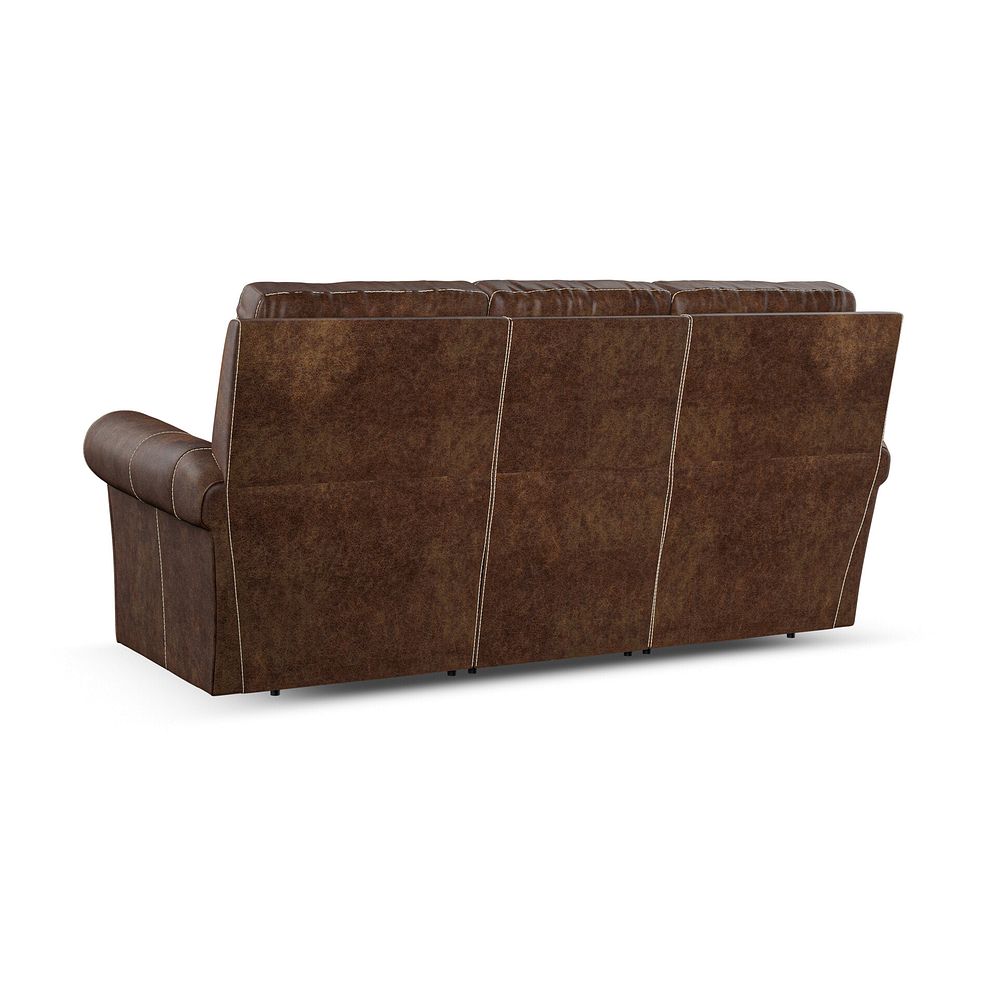 Colorado 3 Seater Sofa in Ranch Dark Brown Fabric 4