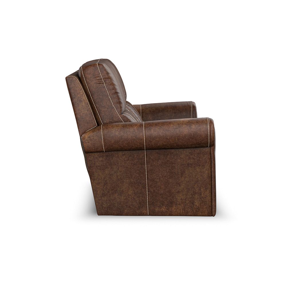 Colorado 3 Seater Sofa in Ranch Dark Brown Fabric 3