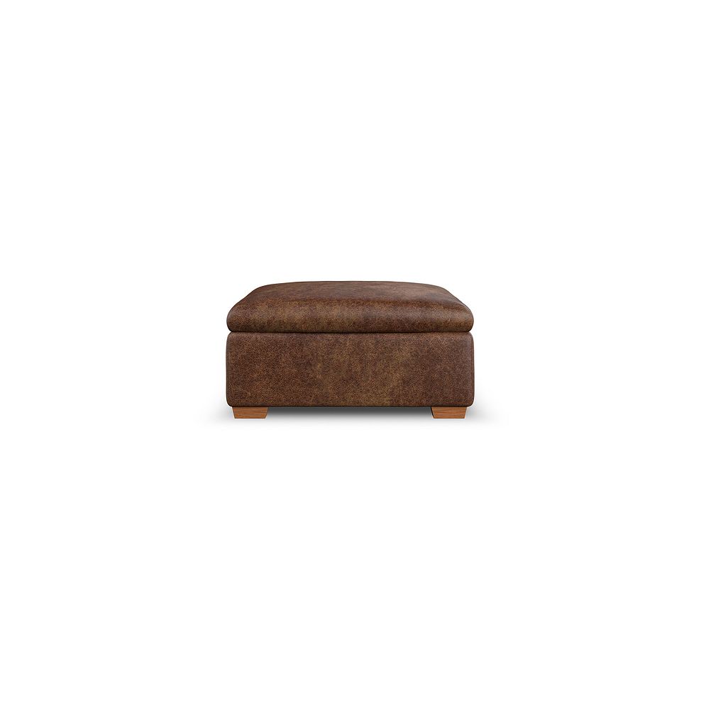 Colorado Storage Footstool in Ranch Dark Brown Fabric 3
