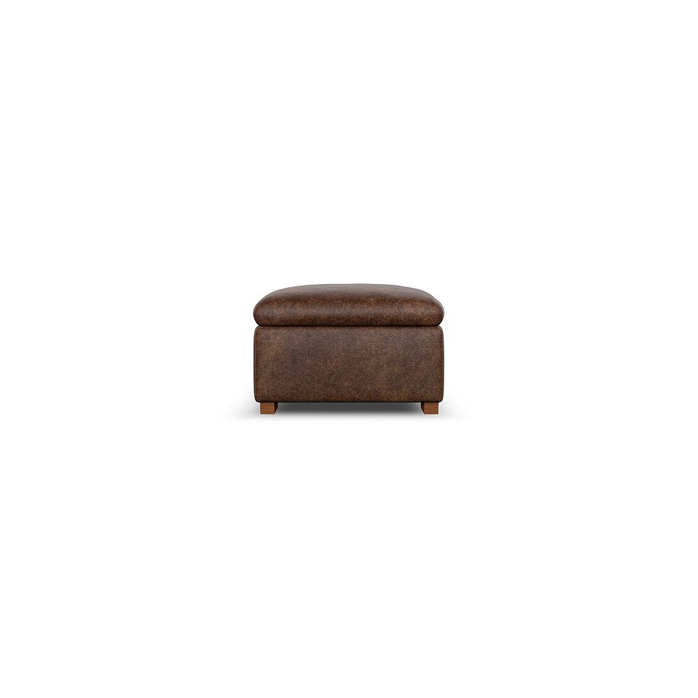 Colorado Storage Footstool in Ranch Dark Brown Fabric 5