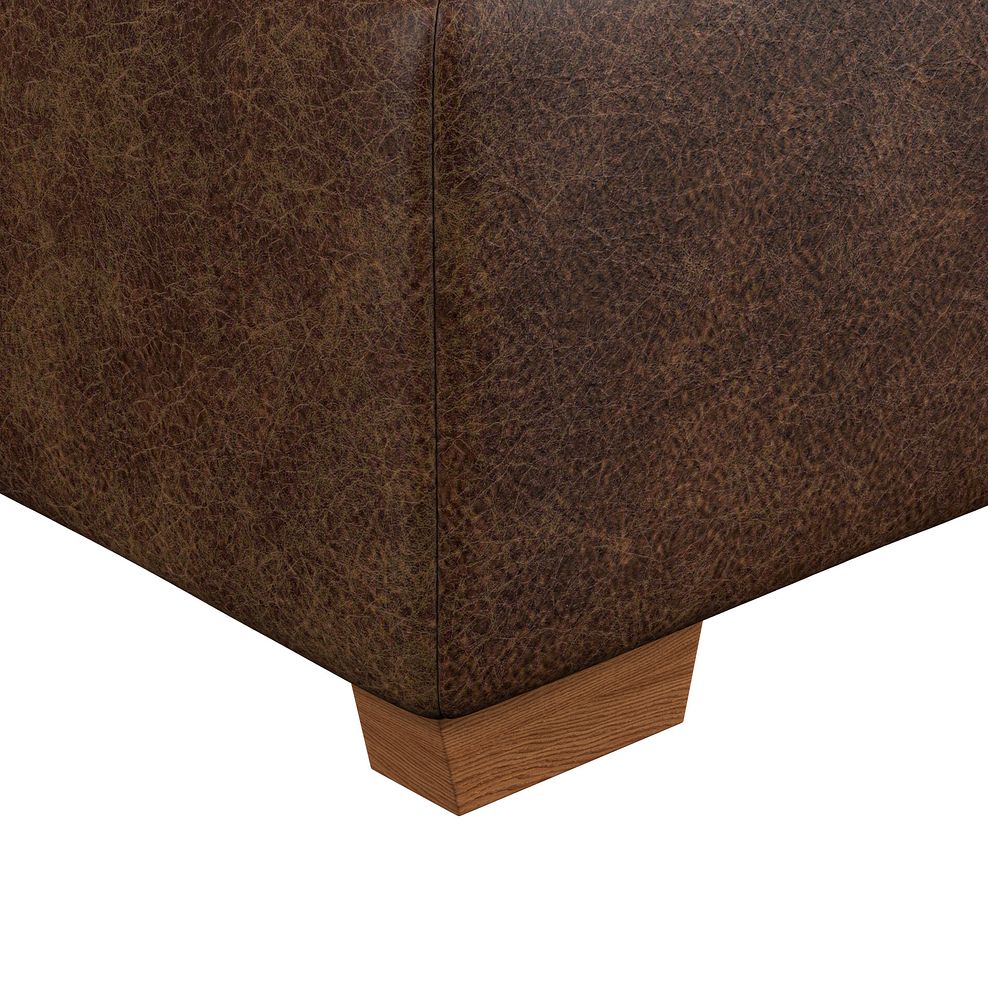 Colorado Storage Footstool in Ranch Dark Brown Fabric 7