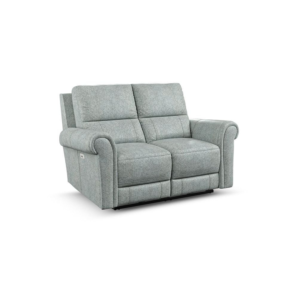 Colorado 2 Seater Electric Recliner in Santos Steel Fabric 1