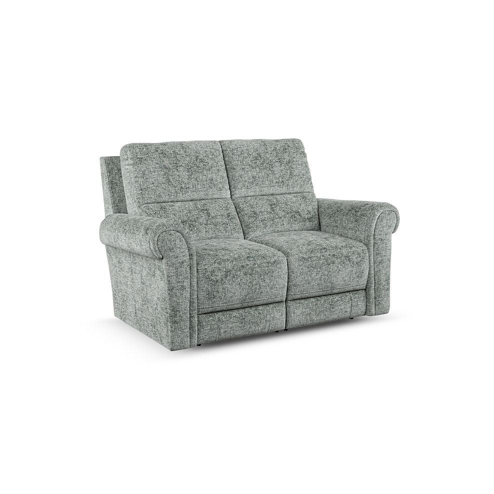 Colorado 2 Seater Sofa in Hopsack Platinum Fabric 1