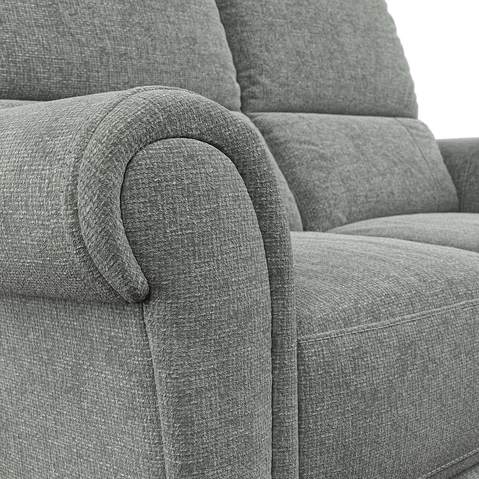 Colorado 2 Seater Sofa in Hopsack Platinum Fabric 6