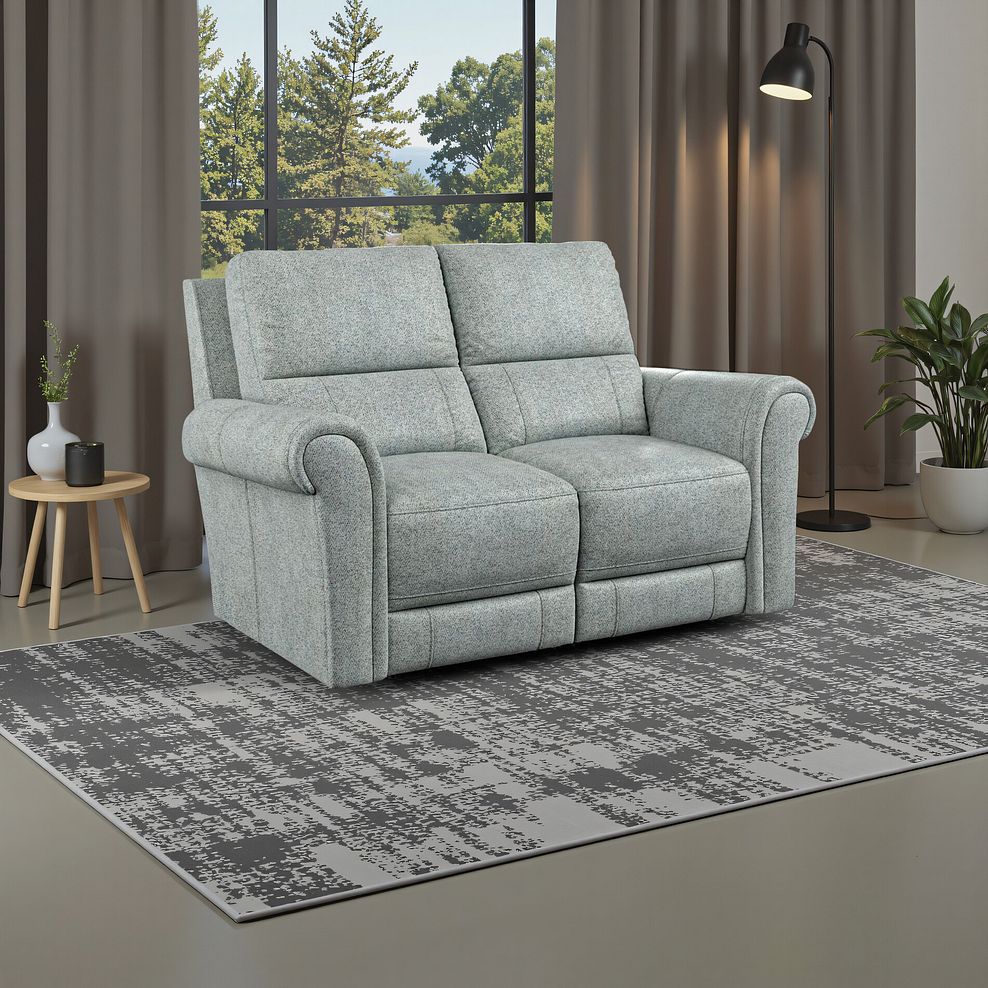 Colorado 2 Seater Sofa in Santos Steel Fabric 1