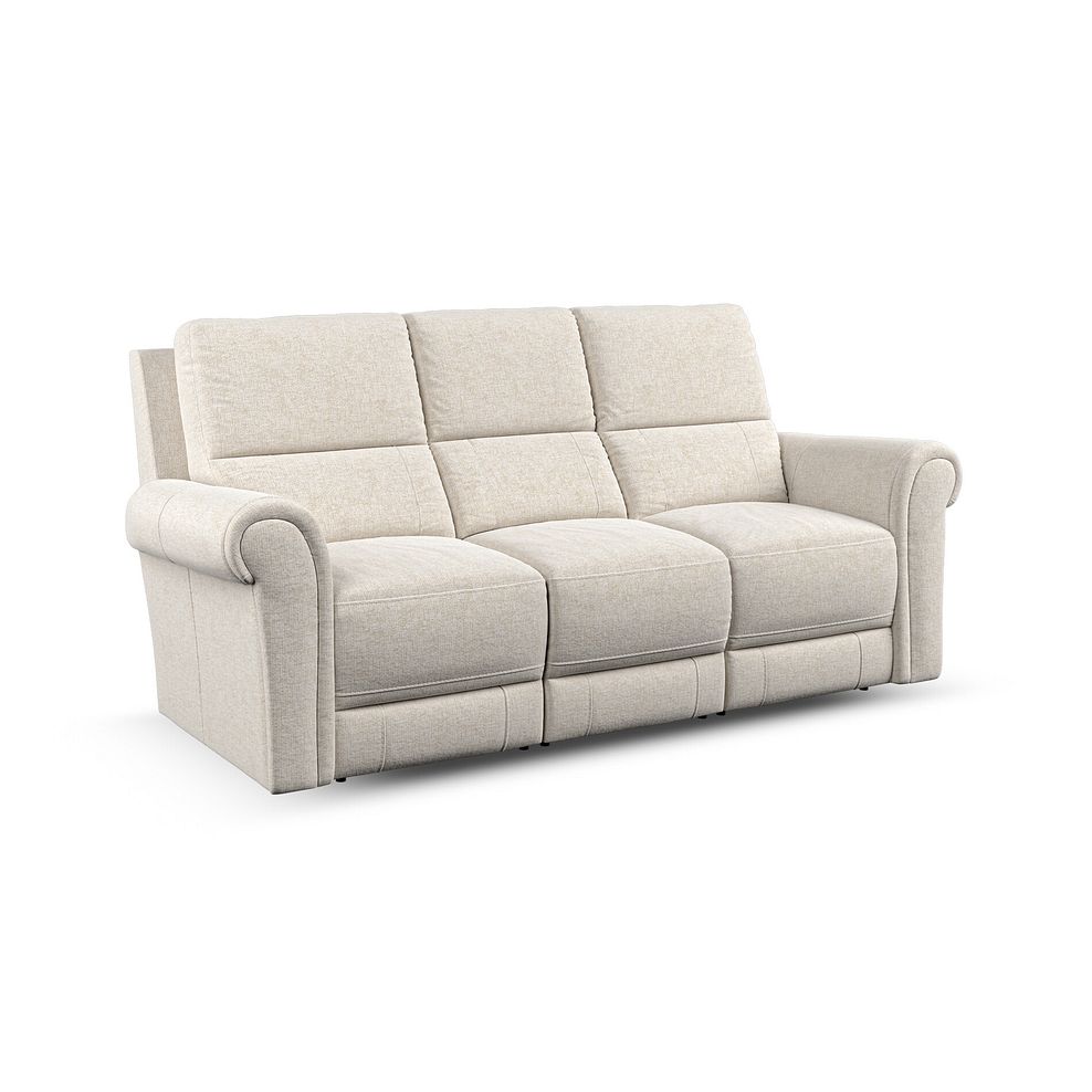Colorado 3 Seater Sofa in Hopsack Natural Fabric 1