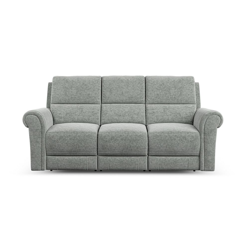 Colorado 3 Seater Sofa in Hopsack Platinum Fabric 2