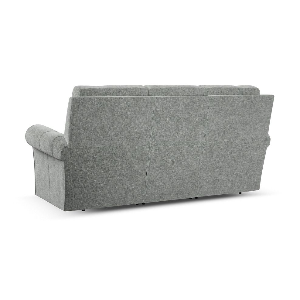 Colorado 3 Seater Sofa in Hopsack Platinum Fabric 3