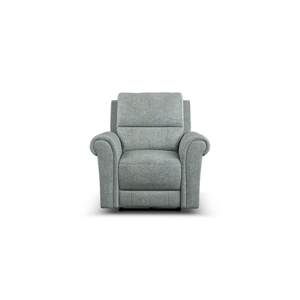 Colorado Electric Recliner Armchair in Santos Steel Fabric 4