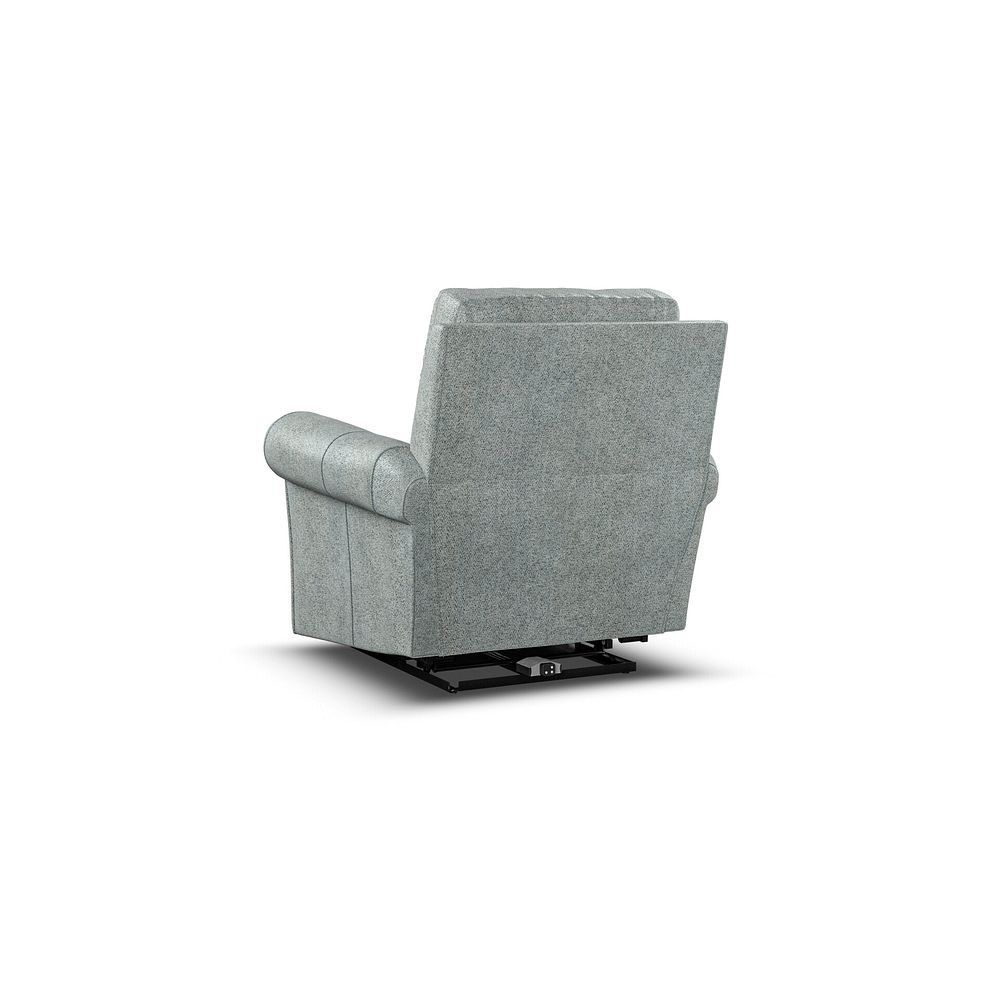 Colorado Electric Recliner Armchair in Santos Steel Fabric 5