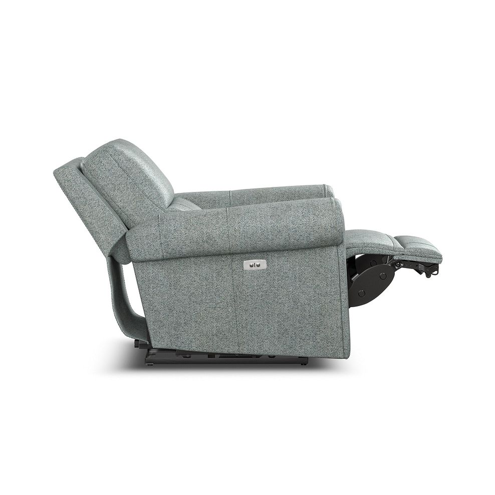 Colorado Electric Recliner Armchair in Santos Steel Fabric 7