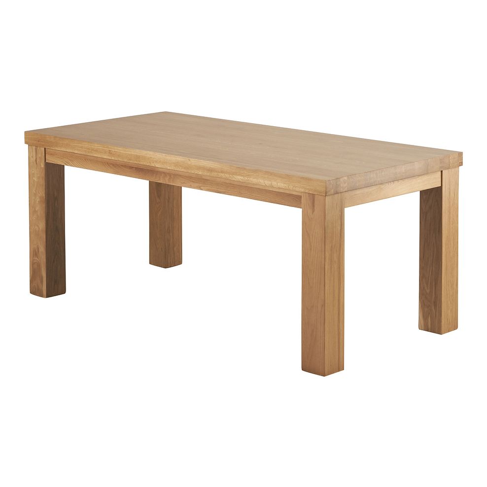 Contemporary Chunky 6ft x 3ft Natural Solid Oak Dining Table 2