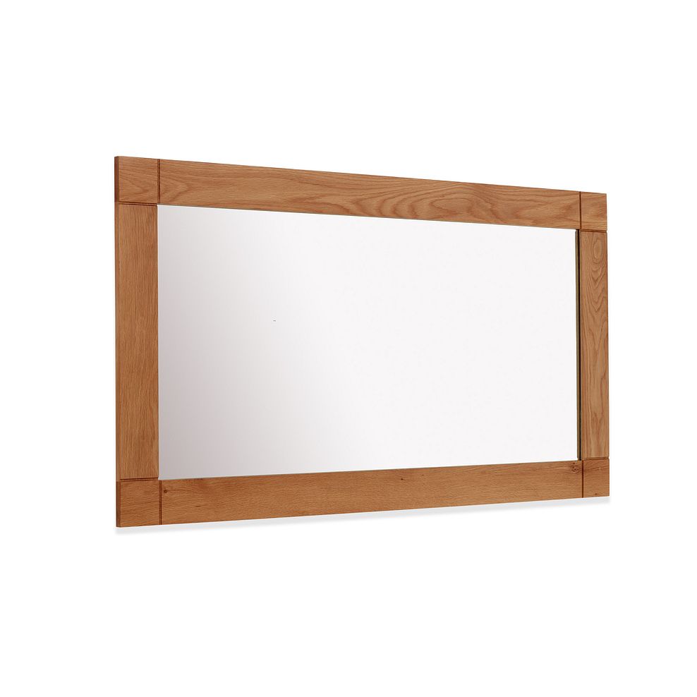 Contemporary Natural Solid Oak 1500mm x 800mm Wall Mirror 3