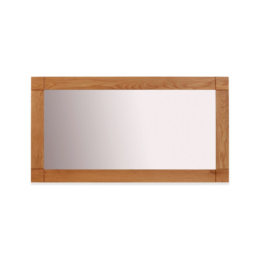 Contemporary Natural Solid Oak 1500mm x 800mm Wall Mirror Thumbnail 2