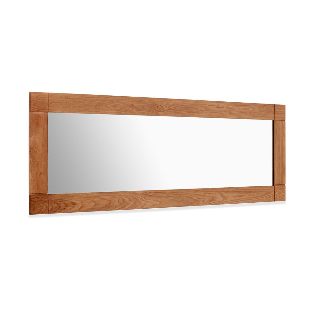 Contemporary Natural Solid Oak 1800mm x 600mm Wall Mirror Thumbnail 3