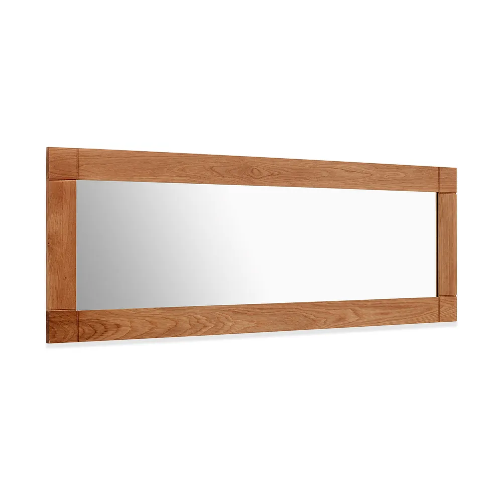 Contemporary Natural Solid Oak 1800mm x 600mm Wall Mirror 3