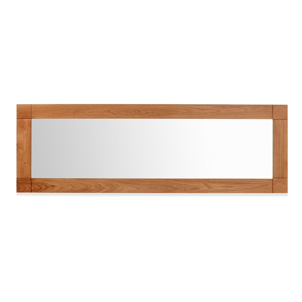 Contemporary Natural Solid Oak 1800mm x 600mm Wall Mirror Thumbnail 2