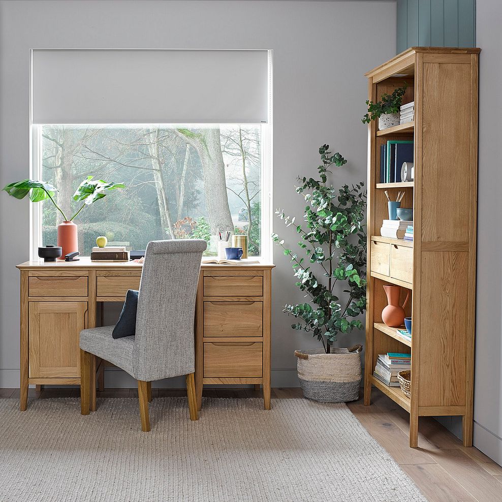 Copenhagen Natural Solid Oak Computer Desk 2